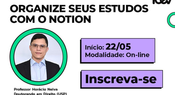 iCEV lança curso para organização de estudos