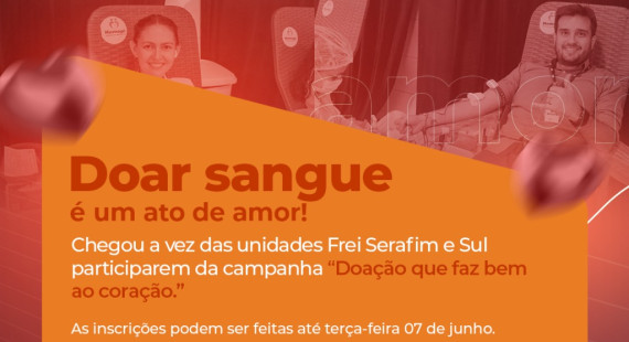 JUNHO VERMELHO: Campanha de doação de Sangue