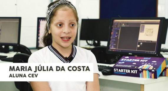 Em 2019 o #CEVColégio firmou parceria com a escola de tecnologia “Gênio Azul”, para aulas de robótica e programação, para os alunos do 1º ao 8º ano do Ensino Fundamental.