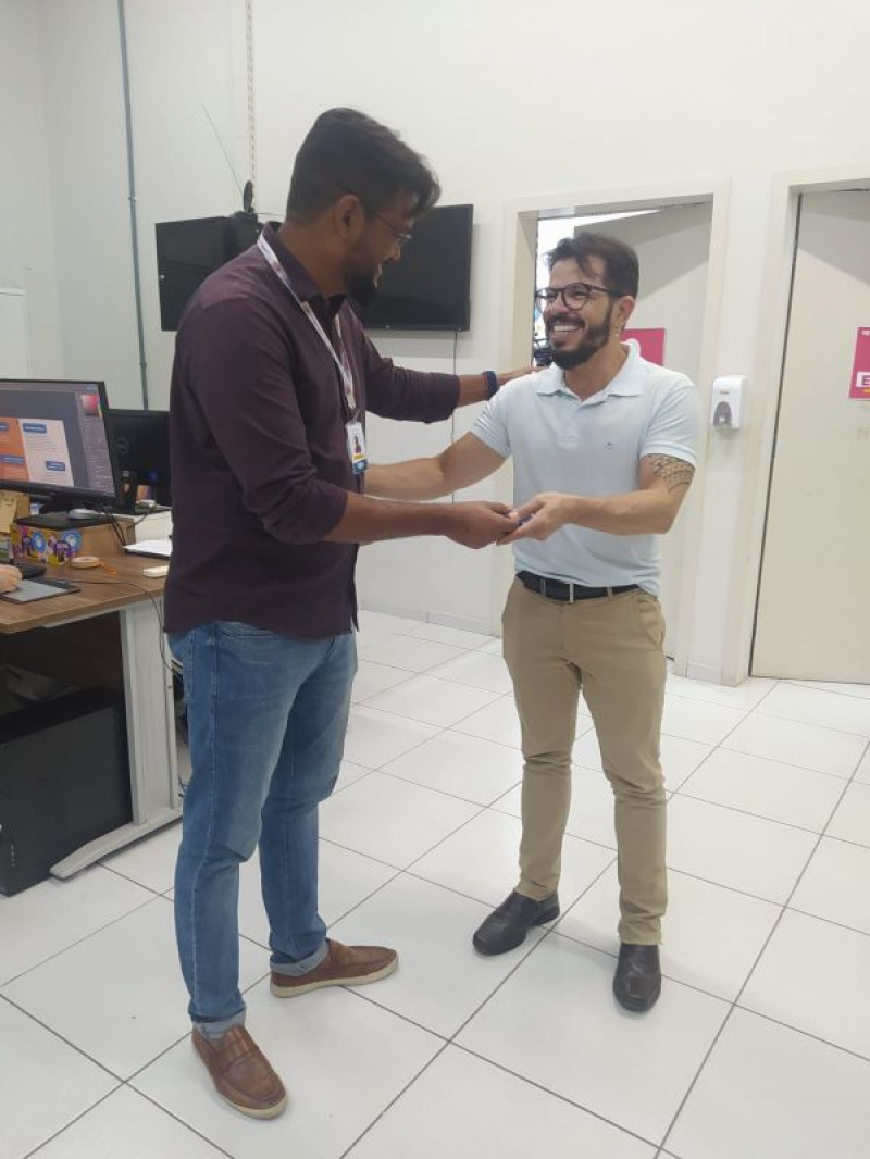 Entrega de brindes Dia dos Pais